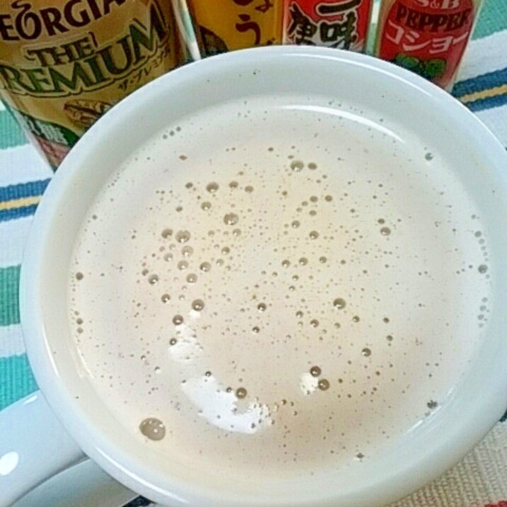 ホッと☆酒粕入りスパイシーきなこカフェオレ♪